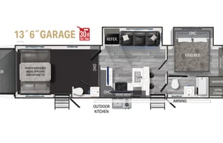 2024 Torque Travel Trailer Toy Hauler(rear deck)