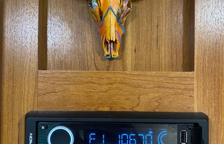 There’s a Radio| CD Player| DVD Player| Aux Cord & USB Port!