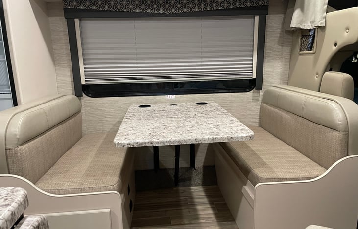 Dinette bed conversion .