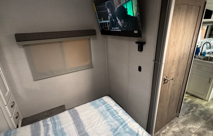 40” TV in master bedroom