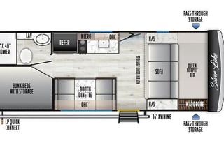 2025 Forest River RV East to west Silver Lake LE