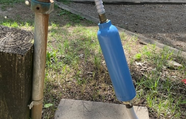 Exterior water filter.