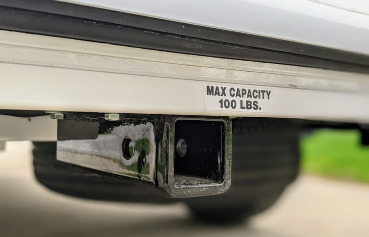 Bring your bike. A hitch is included on the back of the Luna Rover for a bike rack. Don't have a bike rack? We offer a bike rack and along with other add on items.