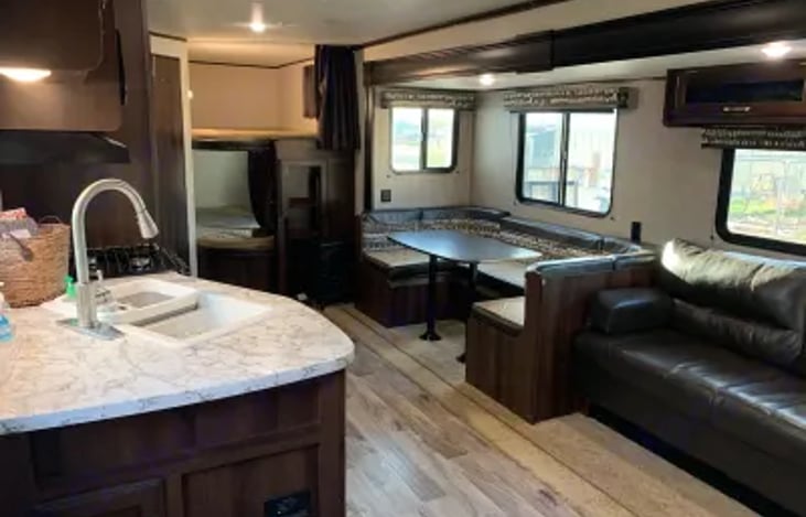 view entering the camper