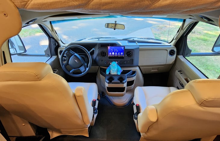 Comfy seating makes driving a pleasure.