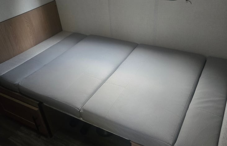 Kitchen table makes into bed