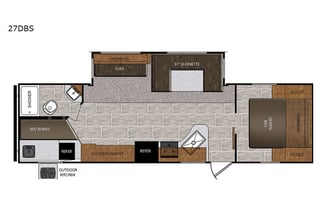 (Unit 35) Avenger with bunkbeds & outside kitchen