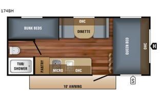 AGA 4 -	2018 Jayco Jay Flight 174BH