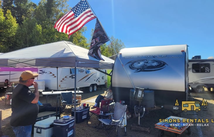 The camper at NHMS Nascar Loudon 2025