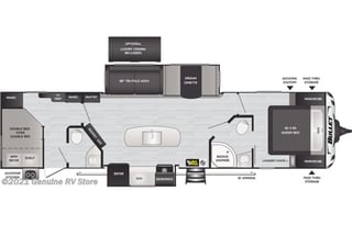 2021 Keystone Bullet 2 BD (1 1/2 BA) Delivery only