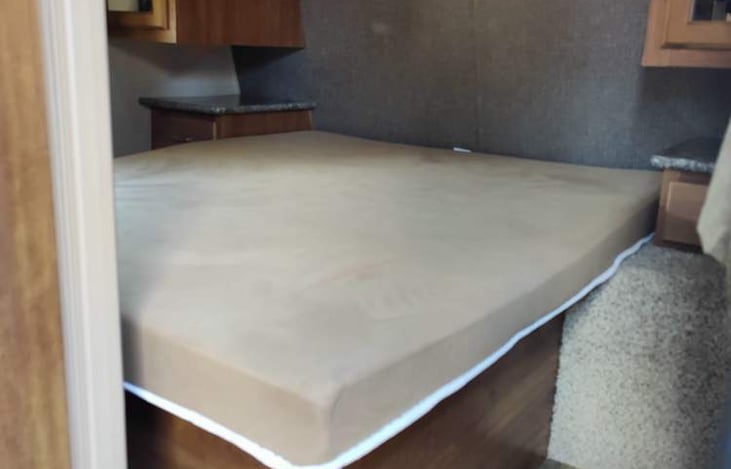 Main bedroom with privacy linens not provided