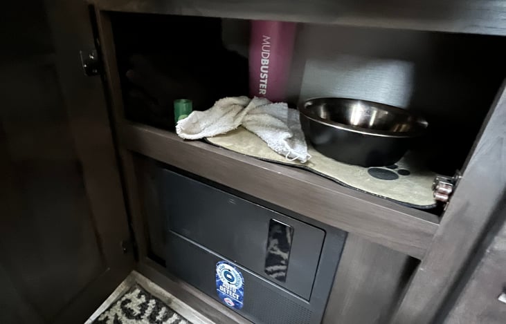 Some dog supplies and mud buster for those dirty paws