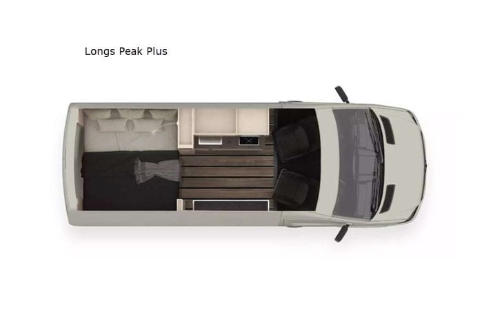 Representative floor plan provided by a trusted RVshare partner.
