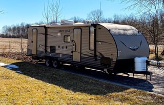 Fun Semi Modern Travel Trailer