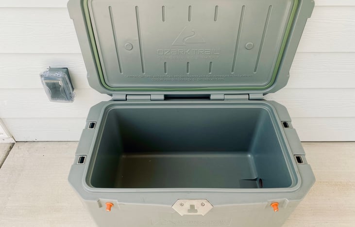 Optional Upgrade-27" Ozark Trail Outdoor Cooler with water drain.