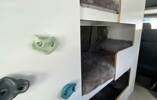 Family Size Mercedes-Benz Sprinter w/ Rock Wall