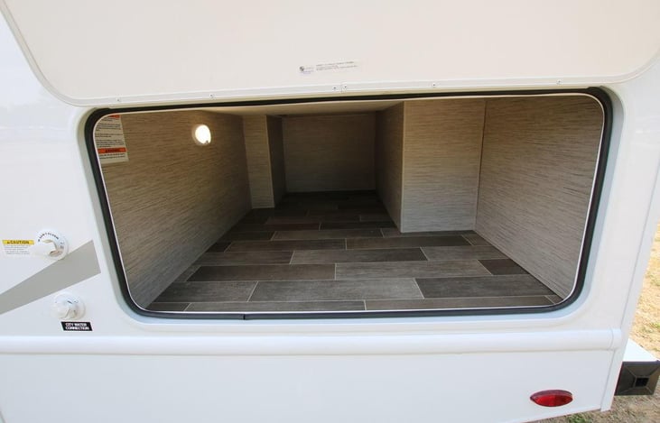 Ample exterior storage