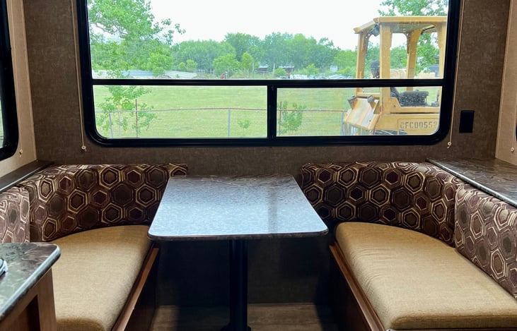 A relaxing view outside from back window