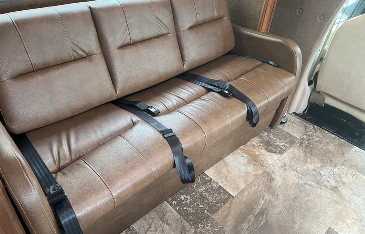 Comfy couch that folds flat that sleeps two