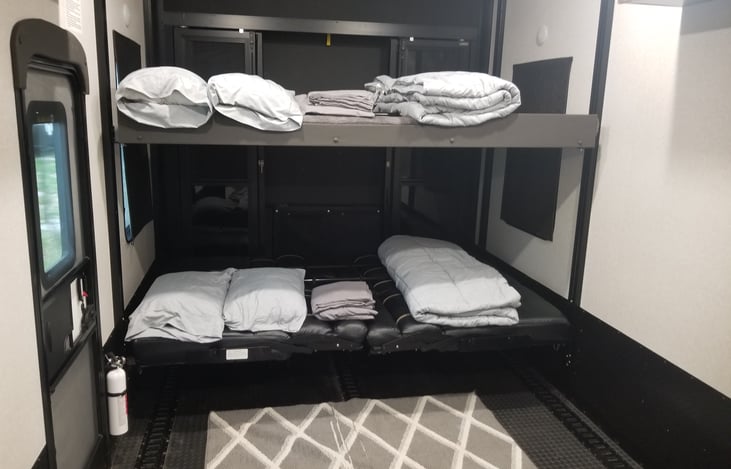 Garage/bunkhouse beds down