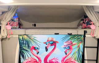 Escape Ordinary! Ride wth Frolicking Flamingos RV!