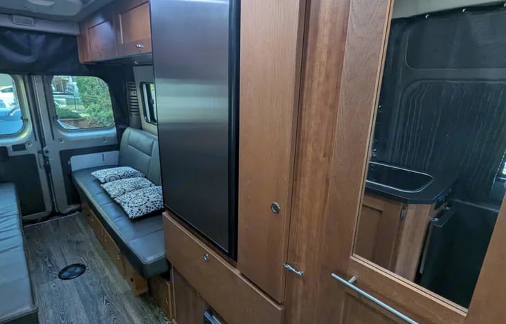 Large Mirror as well as smaller one inside bathroom