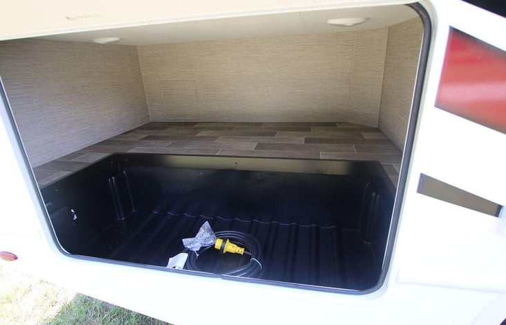 Large easy to access exterior storage