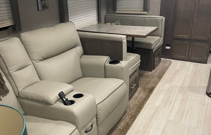 Recliners and dinning table