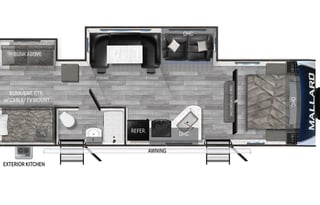 Spacious Family Friendly 35 Ft Bunkhouse