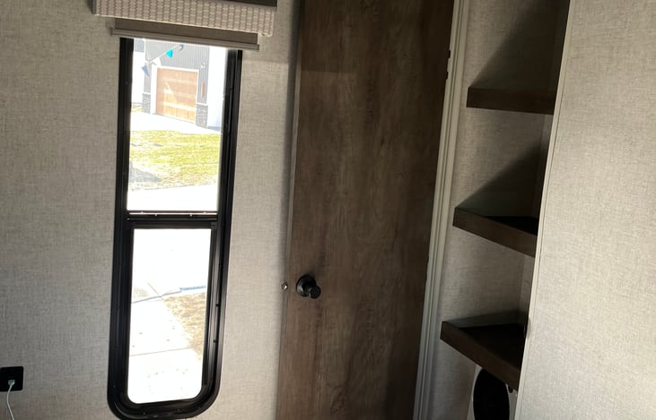 Closet in master bedroom