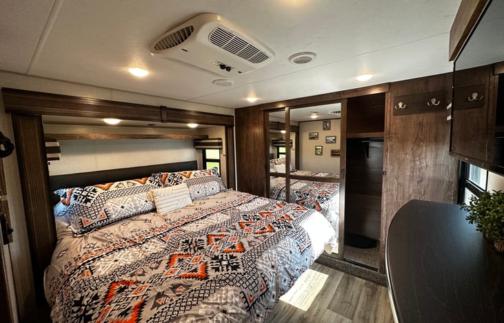 Master Bedroom RV King Size Bed