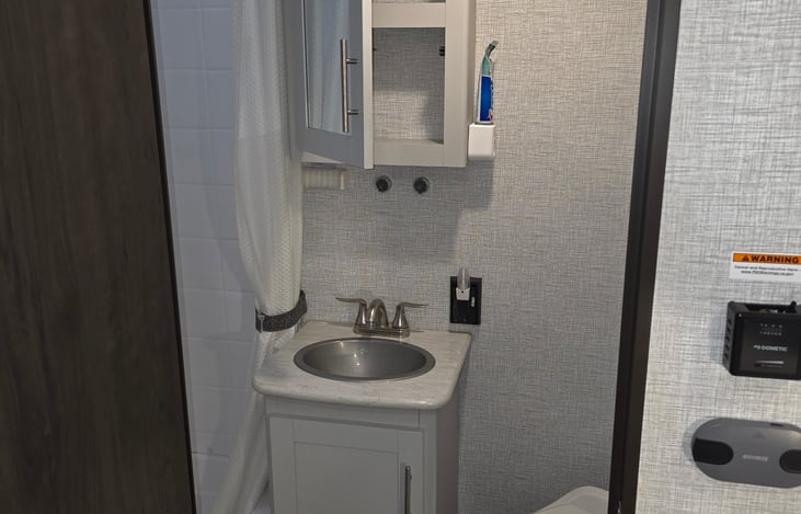 Bathroom, spacious for its small footprint