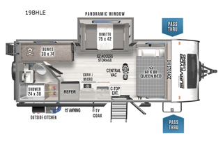 2022 Forest River RV Surveyor 19BHLE Bunkhouse