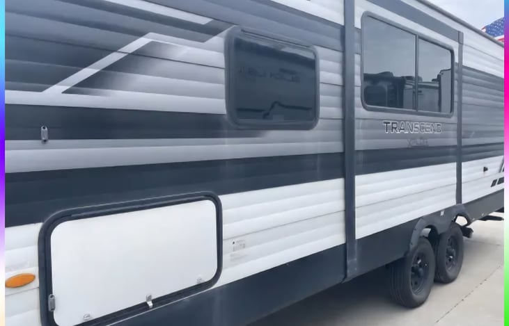 there is one slide on the driver side of the camper that moved the couch out giving more living space