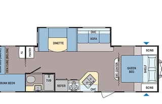 Family Friendly Coleman Lantern Bunkhouse