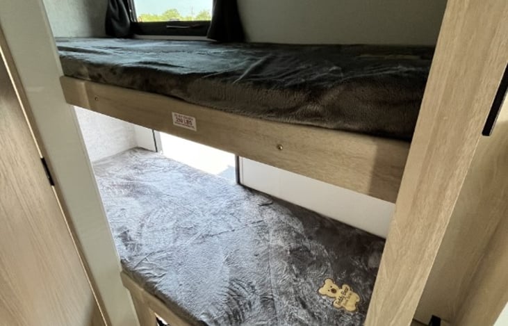 bunk beds are strong enough for a full grown adult.