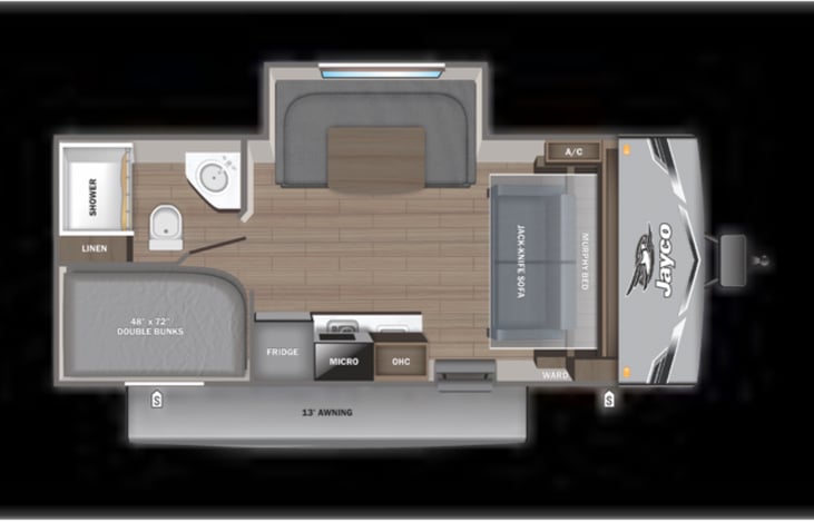 Camper floor plan