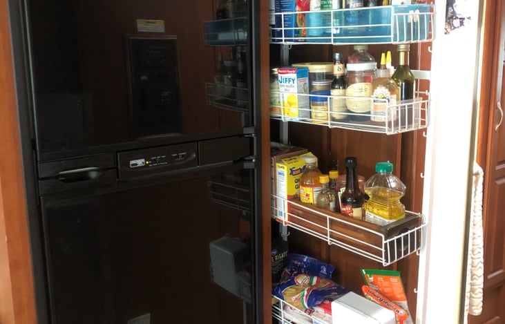 Refrigerator and Pull out Pantry