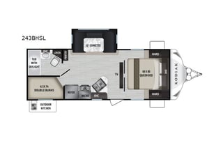 Spot 1 at Rolling G RV Park - 2019 Dutchmen RV Kodiak Ultra-Lite 243BHSL