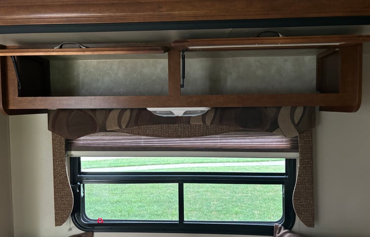 Two cabinets for Storage over sofa bed