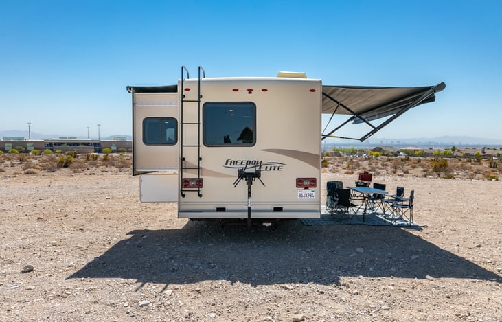 Optional bike rack - holds 4 bikes