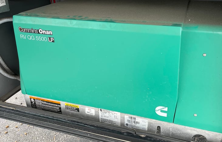 Onboard Onan Propane Generator is super quiet and perfect for dry camping "boondocking".