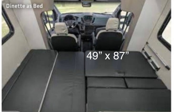 Dinette bed, Queen XL.