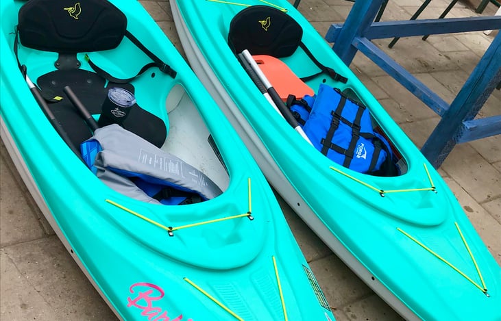 Kayaks, and equipment available at additional charge just contact me and ask for details