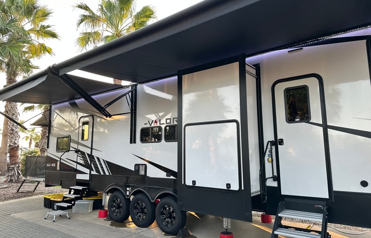 2 large awnings to cover entire area