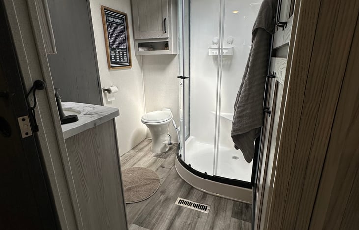 Bathroom view from master bedroom