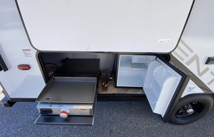 Second fridge and grill