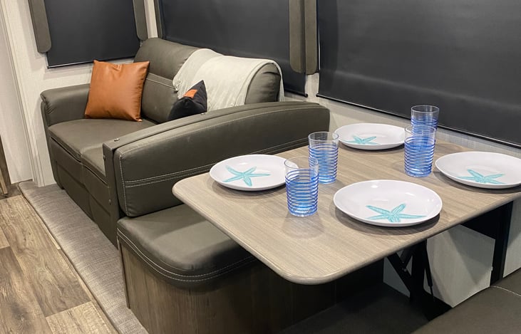 Kitchen Table that folds down into bed