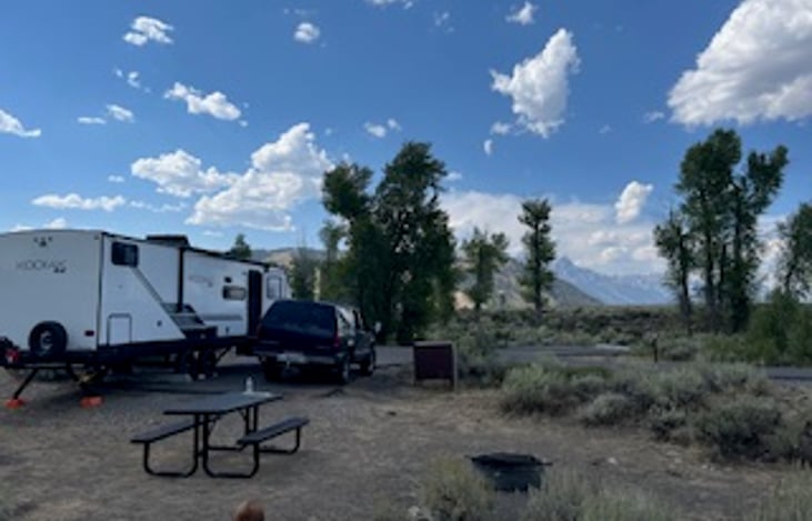 Gros Ventre campground in Teton National Park.