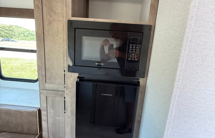 Fridge and microwave